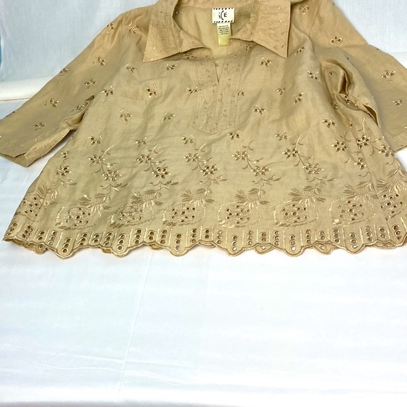 Linen Blouse size 2XL.   (117) - Picture 6 of 6